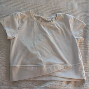 Cream Short Sleeve Top